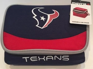 Paquete de 6 bolsas de almuerzo refrigeradoras aisladas de los Houston Texans NFL con licencia de fútbol americano - Imagen 1 de 5