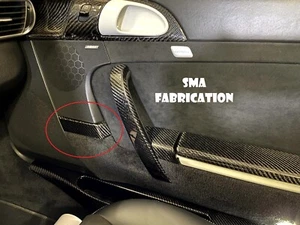 Porsche 997 Carbon Fiber Door Panel Trim pair - 997555643, 997555644 - Picture 1 of 13