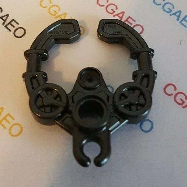 1 X  Lego 98562 Hero Factory Weapon - Handcuff Pearl Dark Gray - Photo 1/1