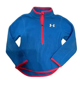 Blue Under Armour Fleece Pullover Kids Size 4 Shirt Top School - Picture 1 of 5