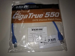 Black Box Premium Quality GigaTrue 550 CAT6 Channel Patch Cable - 1ft 550MHz - Picture 1 of 1