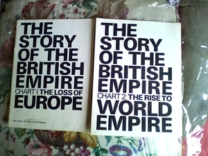 b 2 x CHARTS ON THE HISTORY OF THE BRITISH EMPIRE - Bild 1 von 3