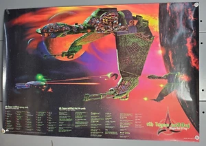 Póster Cortado de Ave de Rapa Klingon Star Trek De Colección Años 90 24"" x 36"" - Enrollado - Imagen 1 de 4