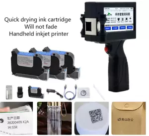 12.75mm Handheld Inkjet Printer Date Batch Number Qr Code Portable Small Printer - Picture 1 of 26