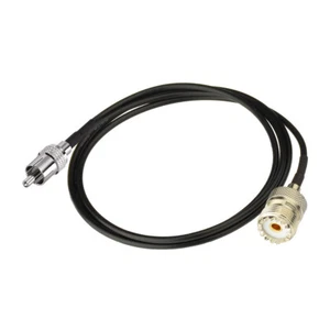 3FT RCA MĘSKA wtyczka do SO-239 UHF gniazdo adapter pigtail koncentryczny kabel RF RG174 1m - Zdjęcie 1 z 5