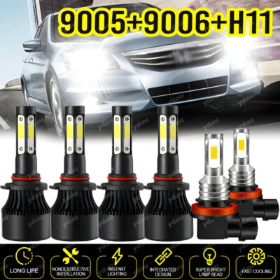 Faros LED altos/bajos + faros antiniebla A+ para Honda Accord 2006 2007-2012 Foto 1 de 4