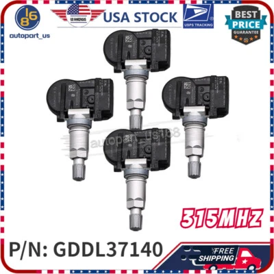NEW Kit Of 4 Tire Sensors GDDL37140 TPMS For 2006-2014 Mazda MX-5 Miata 2.0L US - Image 1 of 4