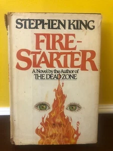 1980 Stephen King Firestarter Early Book Club Edition Gutter Code V23 HC/DJ - Bild 1 von 11