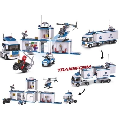 Police Bricks Blocks Semi Truck Mobile Department - Image 1 of 3