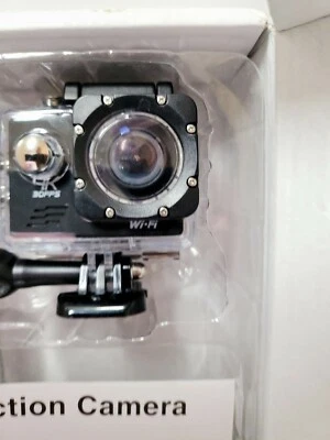 Action Camera 30 FPS Black Waterproof Wi-Fi Vlogging Sports Camera   - Image 1 of 4