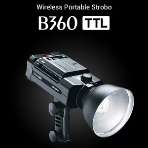 SMDV B360 TTL HSS/DC/Tipo Batería/360W/Estudio Fotográfico Iluminación Luz Flash Estroboscópico - Imagen 1 de 18