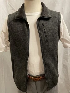 Beverly Hills Polo Club Vest Medium Mens Gray Fleece Full Zip Pockets Outdoor - Picture 1 of 8