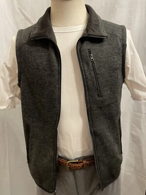 Beverly Hills Polo Club Chaleco Mediano Para Hombre Gris Polar Bolsillos con Cremallera Completa Exterior Foto 1 de 4