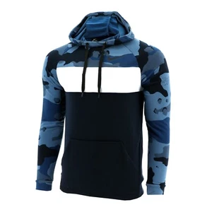 Nike Hoodie Herren XL blau Tarnmuster Dri-FIT Pullover BV2724-427 sportlich Ozean Nebel gebraucht, in einwandfreiem Zustand - Bild 1 von 11