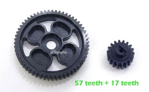 Steel Spur+Pinion Gear 57T 17T Fit HPI Baja 5B 5B SS 5T - Picture 1 of 1