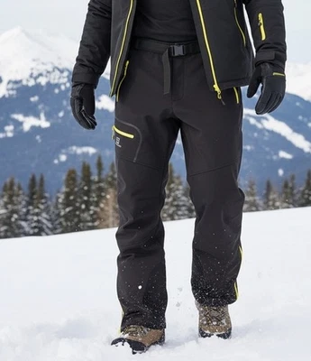 Salomon Snow Pants Size XL Men’s Black Soft Shell Zippers - Image 1 of 4