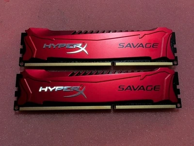 HyperX Savage DDR3 RAM kit 8GB 2x4gb 2400mhz  Red High-Performance  - Image 1 of 2