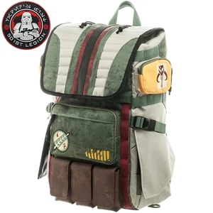 Stars Boba Fett Mandalorian Wars Backpack Large Capacity Laptop Bags - Picture 1 of 7