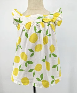 2022 Gymboree Lemon Bow Top Citrus & Sunshine Girl's Size 6 - Picture 1 of 7