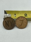 U.S. Military New York State Guard 7th Regiment Type 2 Collar Disc Screw Back NY