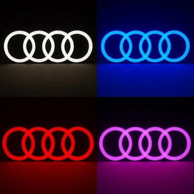 Audi LED Logo Lampe – Stylisches Leuchtschild als Fan-Deko oder Geschenk - Bild 1 von 4