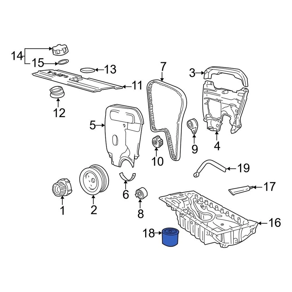For Volvo V70 1998-1999 Volvo 3517857 Engine Oil Filter Foto 1 de 2