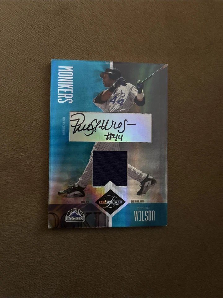 Camiseta LeafLimited Preston Wilson #124 Monikers 2004 número firmas/25 (AU, MEM) Foto 1 de 1