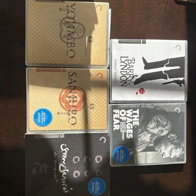 Seven Samurai, Yojimbo, Sanjuro, Wages Of Fear, Barry Lyndon Criterion 3 New ! - Image 1 of 2
