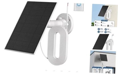 Cargador Solar para Timbre Anillo,Cargador Timbre Solar con Incorporado 5200mah  Foto 1 de 4