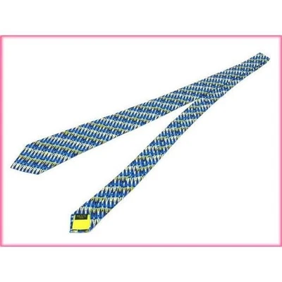 Corbata Emilio Pucci Damas Color Azul x Verde Largo 140cm Ancho 8.5cm Usada Foto 1 de 4