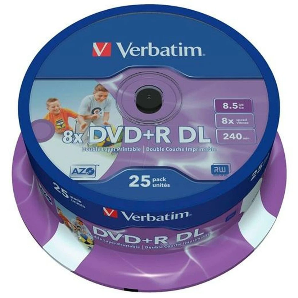 DVD-R Verbatim    25 Stück 8,5 GB 8x - Bild 1 von 1