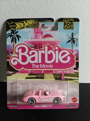Barbie 'La Película' 1956 Hot Wheels 2023 Corvette Rosa Nueva Foto 1 de 3