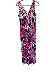 Maxi Vestido Babydoll Epilogue Anthropology Grande Negro/Blanco Estampado Abstracto - Imagen 1 de 11