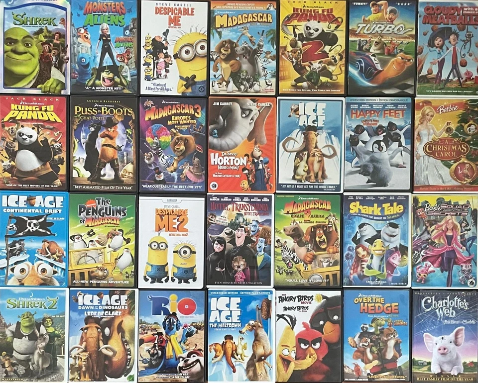 KIDS MOVIES LOT OF DVD (DREAMWORKS,UNIVERSAL) GOOD CONDITION (combined Shipping) - Image 1 of 1