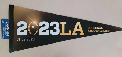 2023 CFP Pennant National Championship Georgia vs TCU  UGA Bowl Cover
