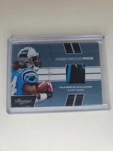 2011 Panini Prestige Prestigious Pros Platinum /50 DeAngelo Williams #17 Patch - Picture 1 of 2