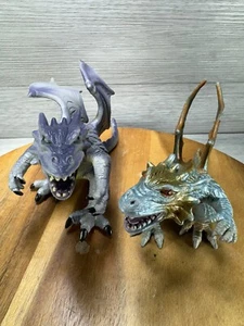 2005 TM Dragon Figure Fantasy Creature Viola 11". Set di due. - Foto 1 di 12