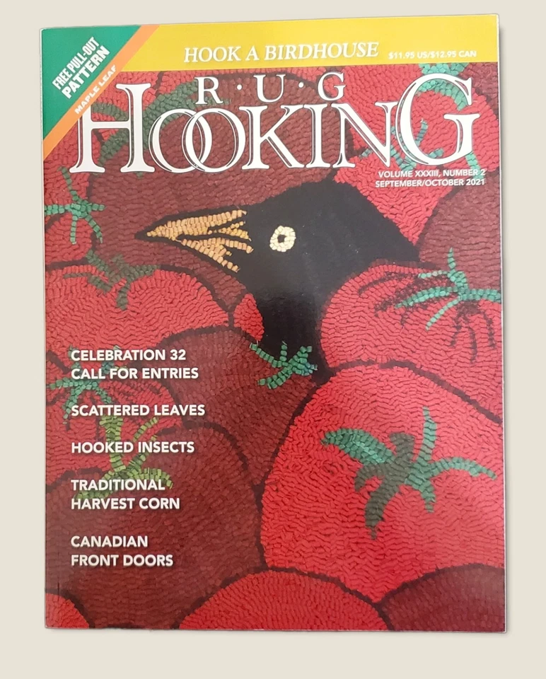Tapete NOS Hooking Magazine setembro/outubro de 2021 (MSRP $11.95) - Imagem 1 de 4