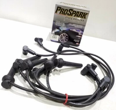 Juego de cables de encendido 9651 Prospark Premium 8 mm negro hecho en EE. UU. 9651 Foto 1 de 3
