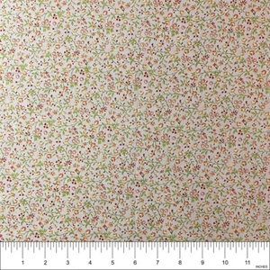 Andover Floral Cotton Pink Fabric Quilt, Craft, Sew - 12"x42" Piece FLAW - Picture 1 of 3