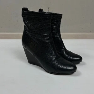 balenciaga paris vintage Y2K brogue leather wedge ankle boots womens - Picture 1 of 10