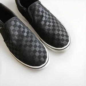Vans Off The Wall Grey And Black Checkerboard Youth Size 7 - Picture 1 of 8
