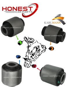 KIT X4 BUJES NUDILLOS BUJE TRASERO INFINITI G35, G37, M35, M45, Q40, Q45, Q60 NUEVO - Imagen 1 de 1