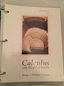 Calculus and Its Applications Custom Edition, Bittinger, Ellenbogen, Surgent - Picture 1 of 4