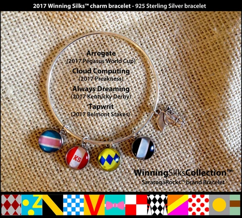 2017 WinningSilks™ sterling silver: Arrogate - Cloud Comp -Always Dream -Tapwrit Cover
