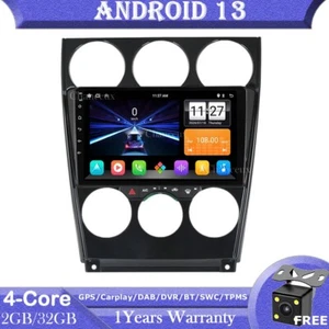 9"Android 13 Head Unit Carplay Radio BT GPS Navigation DVR for Mazda 6 2004-2015 - Picture 1 of 12