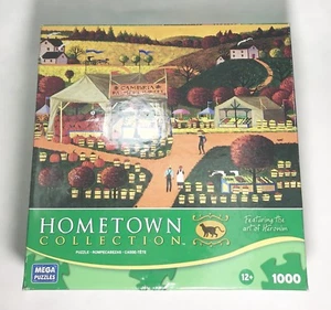 Heronim Hometown Collection Puzzles Jigsaw MEGA Brand Cambria Farmer’s Market - Picture 1 of 9