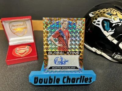 2016-17 PANINI GLOBAL ICONS MARTIN ODEGAARD AUTO ORANGE Parallel /10 RC Arsenal - Image 1 of 4