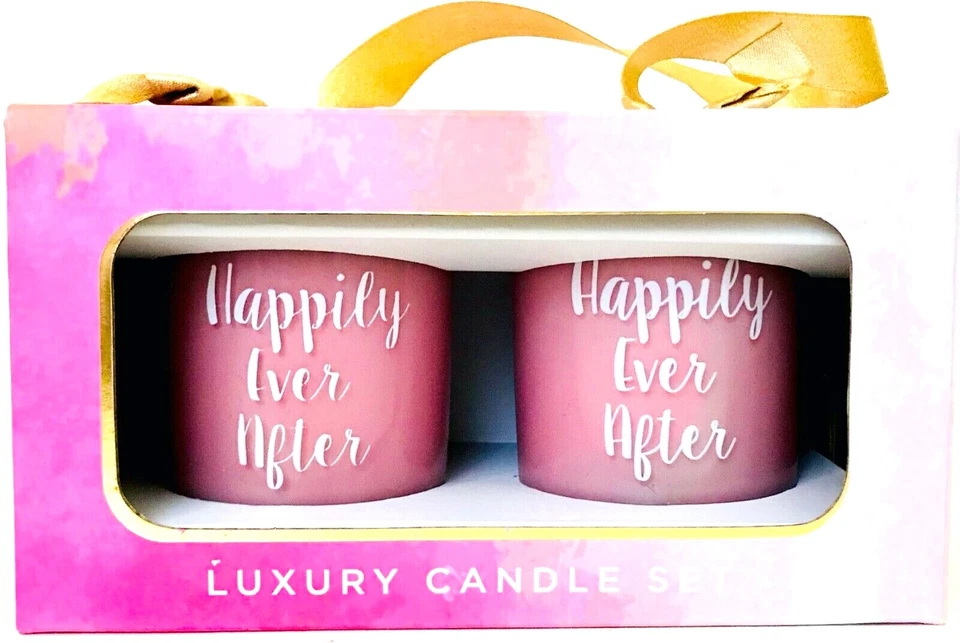 Juego de velas de lujo de 2 piezas MVP Group Happily Every After Pink Rising Summit Scent Foto 1 de 1