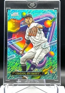 2023 Topps Chrome Cosmic Logan Gilbert Aqua Equinox Refractor /199 - Picture 1 of 2